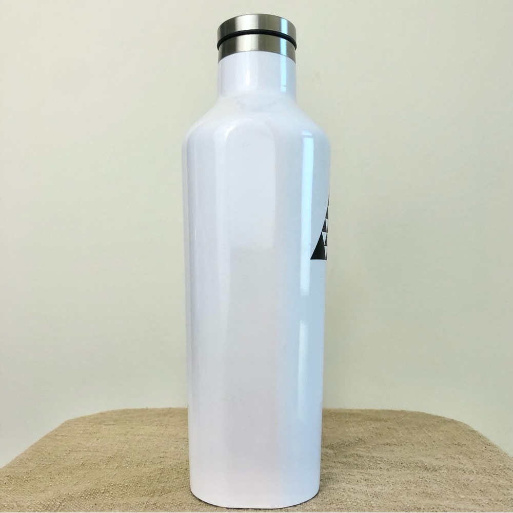 Corkcicle Black White Silver Water Bottle Canteen Cold Hot 16oz Triple Insulated - Picture 6 of 16
